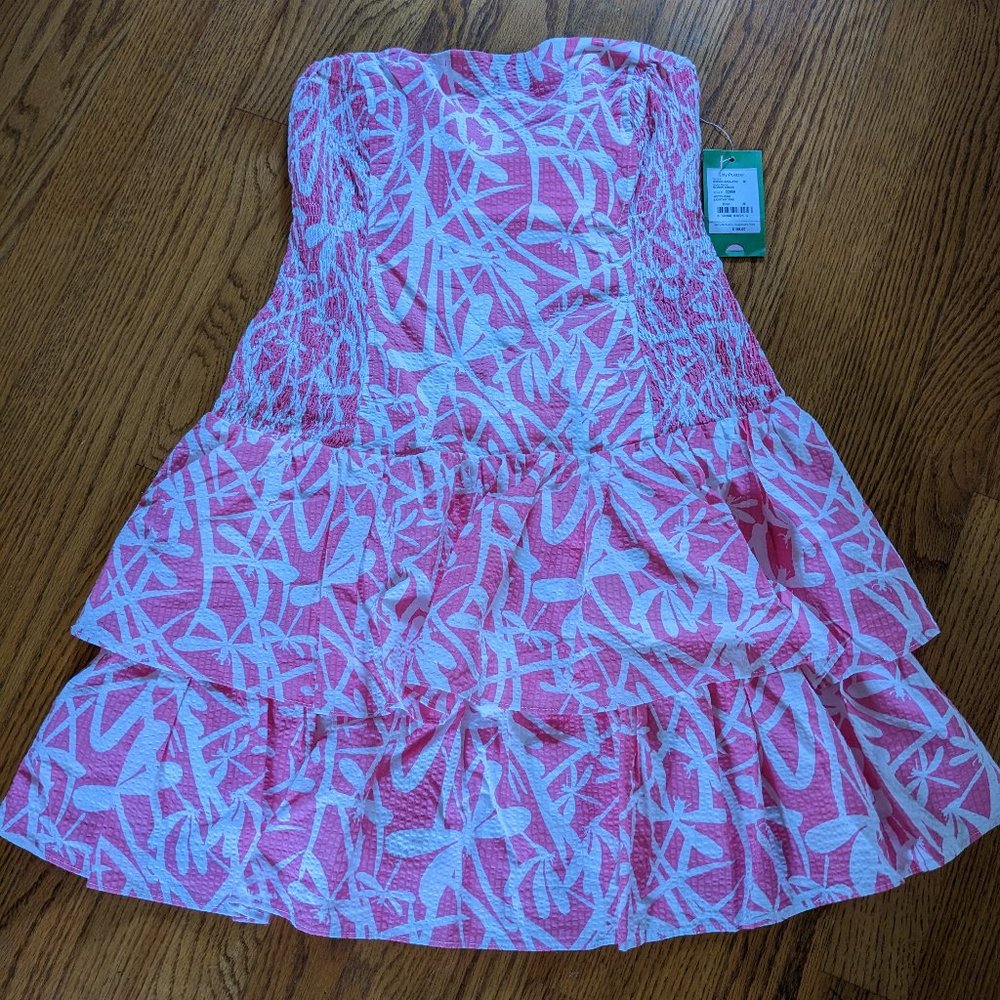 NWT Lilly Pulitzer Pink strapless Dress SZ M